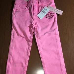 🤠 Celebrity Pink Little Girls Pants Pink Neon, 5